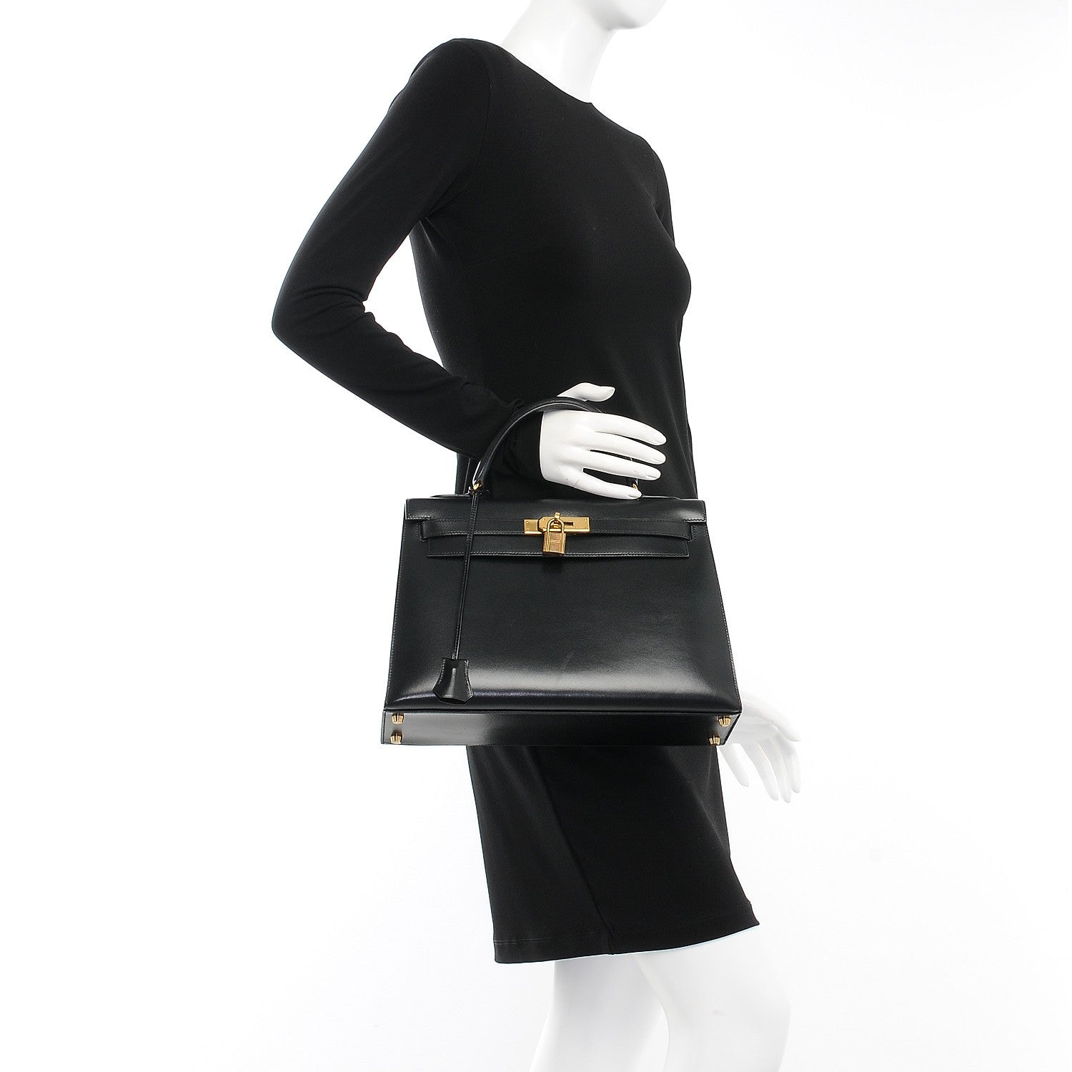 Hermes Box Kelly Sellier 32 Black 2 of 30