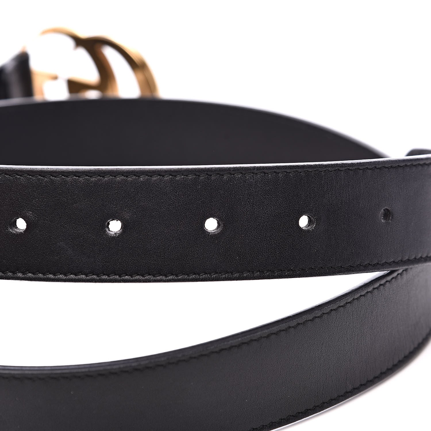 Gucci Calfskin Double G 30mm Belt 85 34 Black 6 of 7
