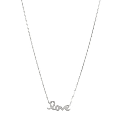 Roberto Coin 18K White Gold Love Necklace 1 of 4