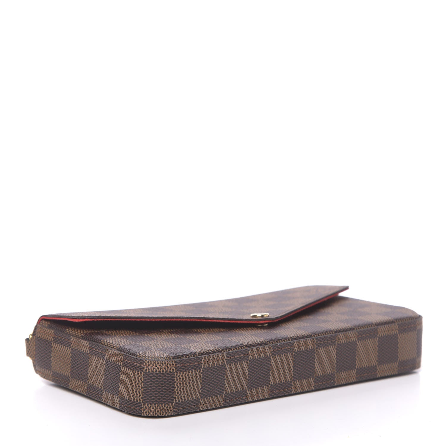 Louis Vuitton Damier Ebene Pochette Felicie Chain Wallet 4 of 9