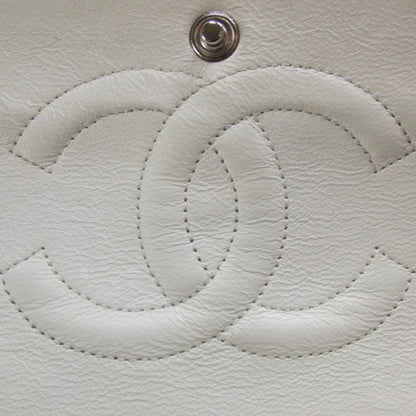 Chanel Caviar Quilted Medium Double Flap White 8 of 12