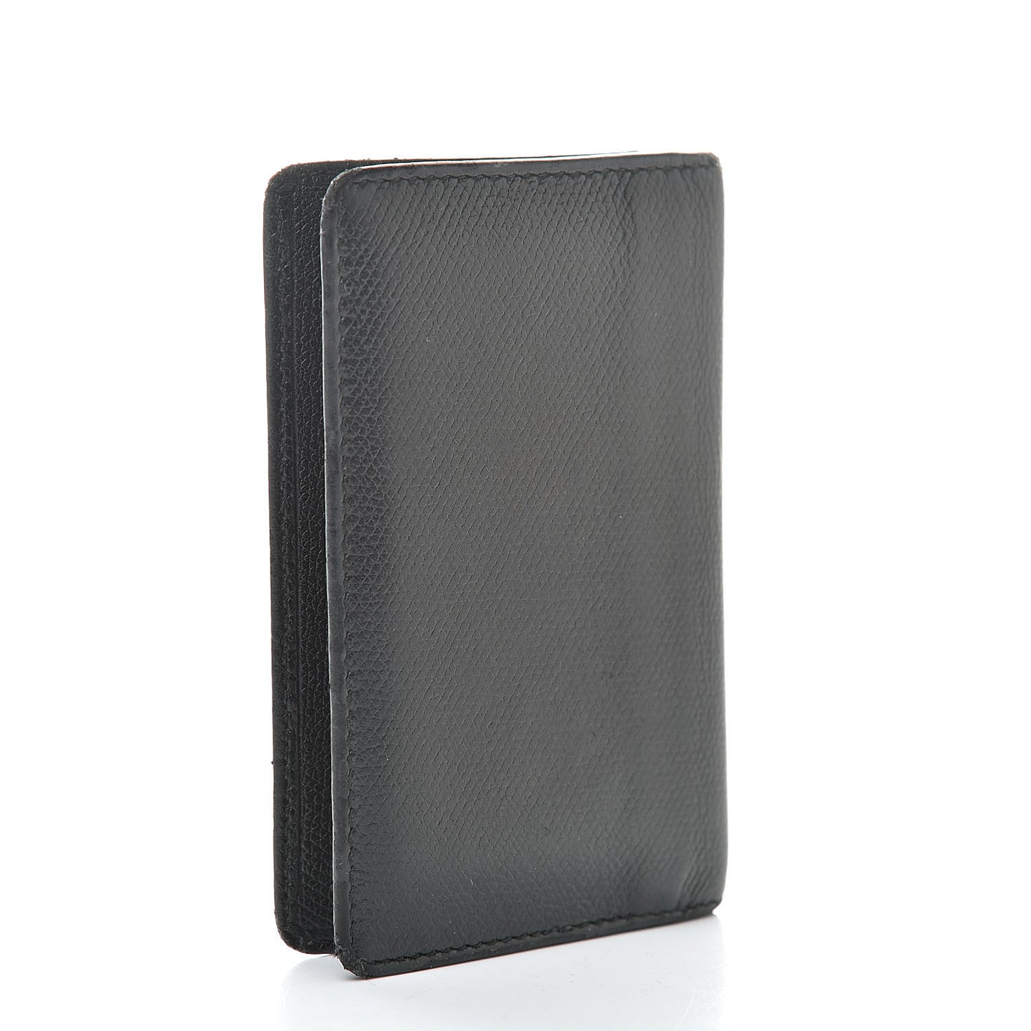Calfskin Card Holder Wallet Black