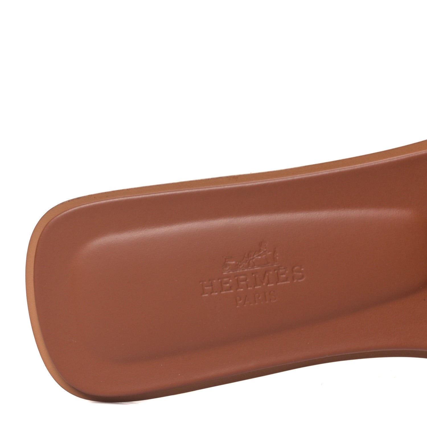 Hermes Calfskin Stitched Oran Sandals 37 7 of 8