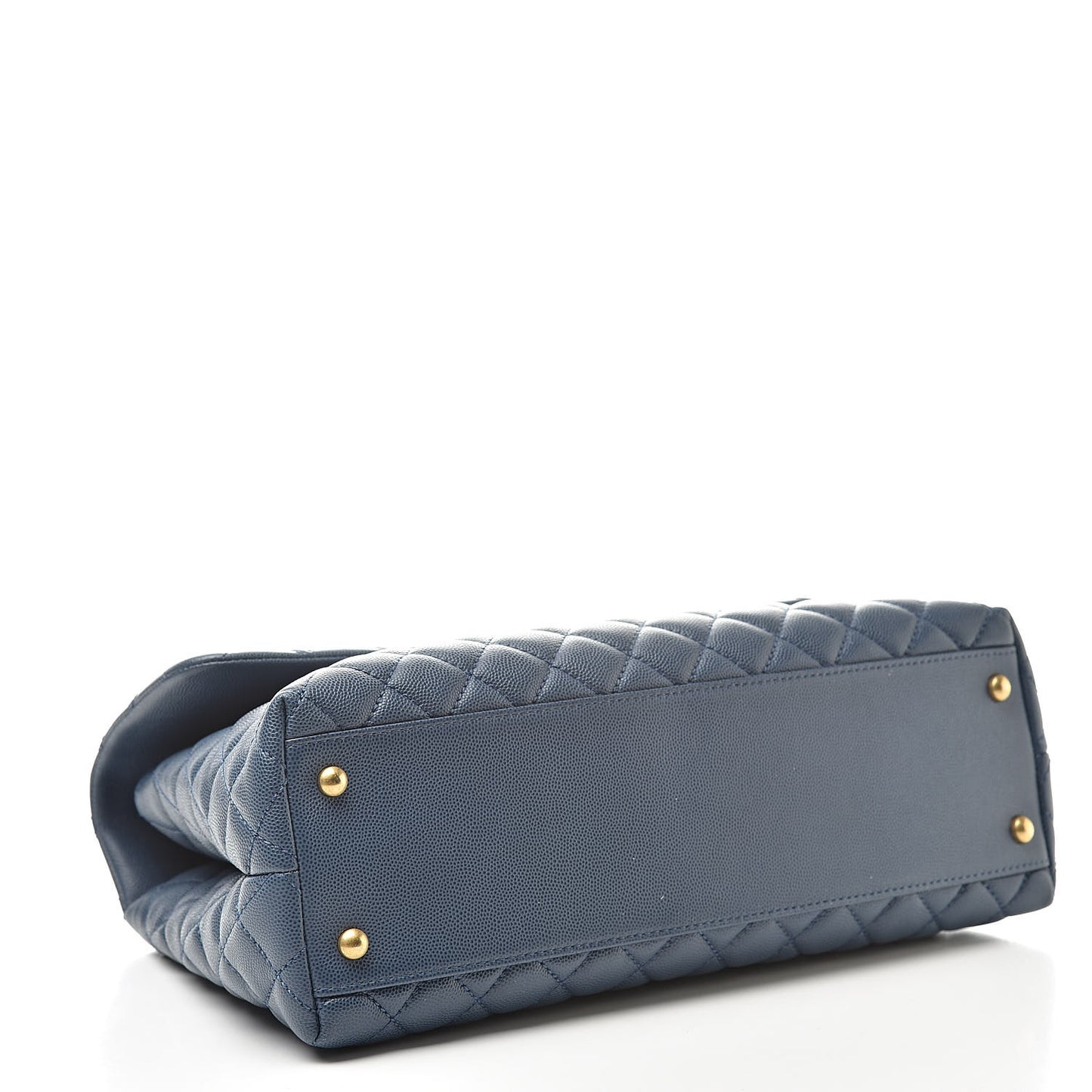 Caviar Quilted Medium Coco Handle Flap Blue