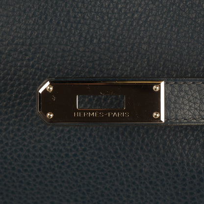 Hermes Taurillon Clemence Kelly Retourne 35 Bleu De Prusse 10 of 23