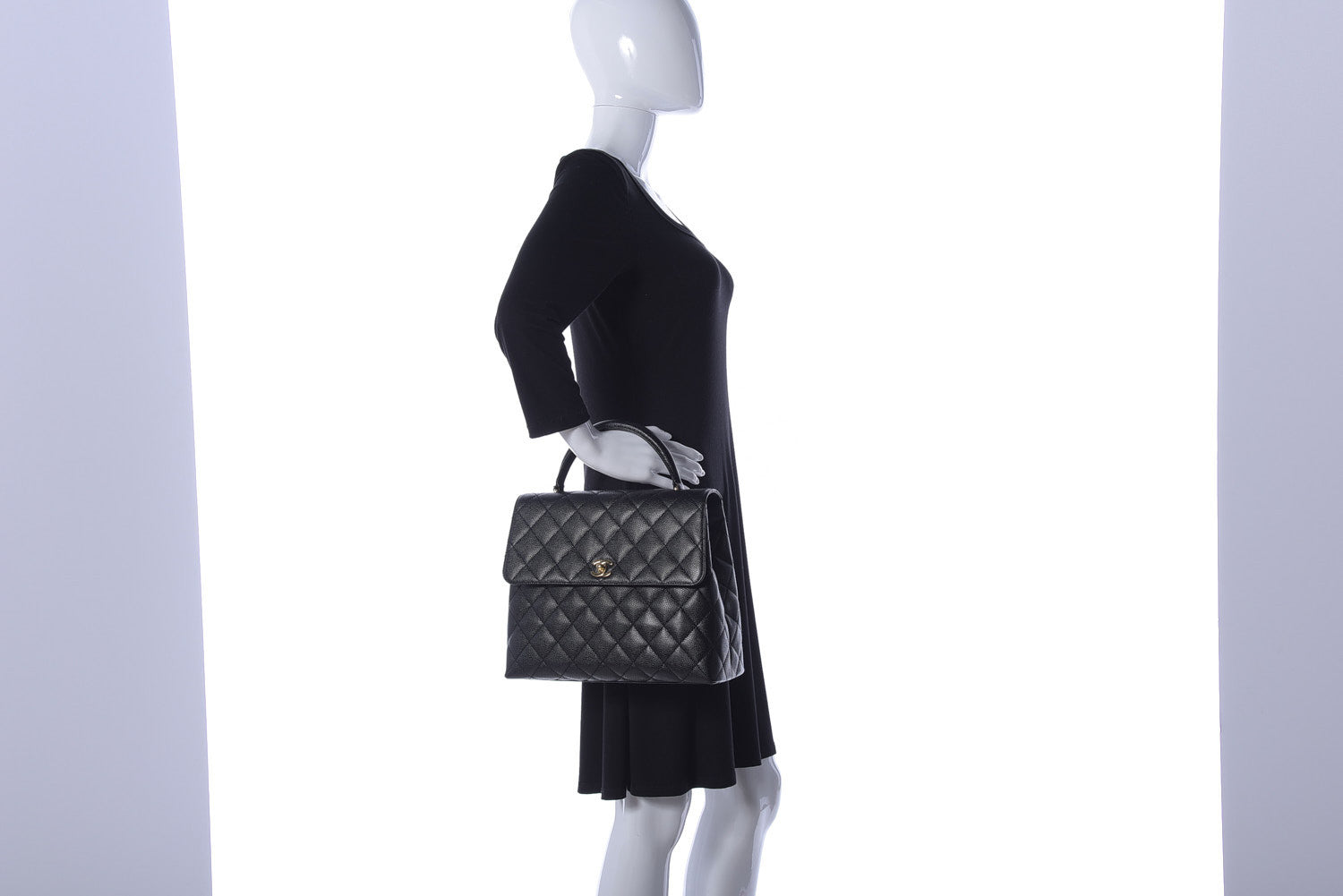Chanel Caviar Quilted Medallion Tote Black 2 of 11