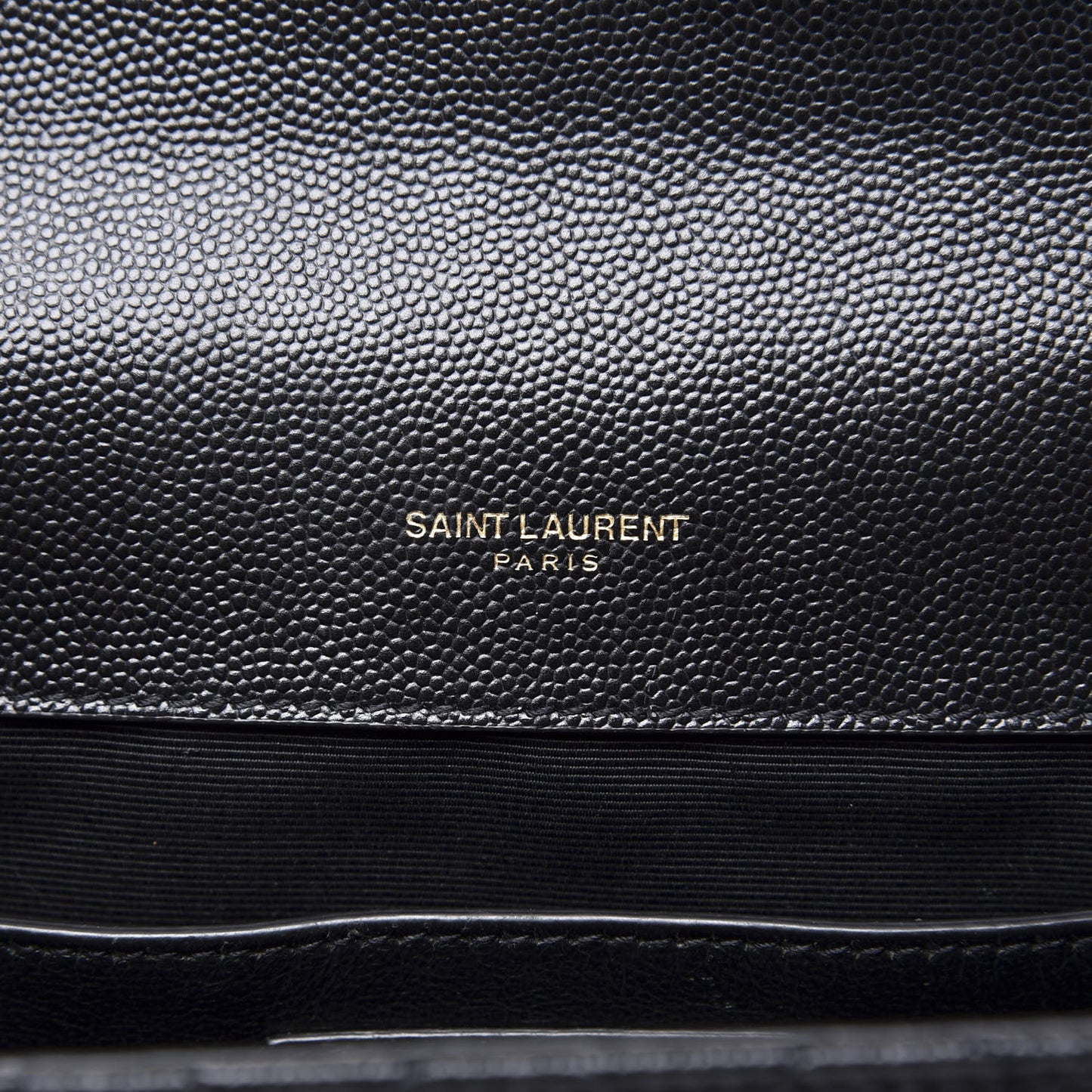 Grain De Poudre Textured Mixed Matelasse Triquilt Medium Monogram Satchel Black