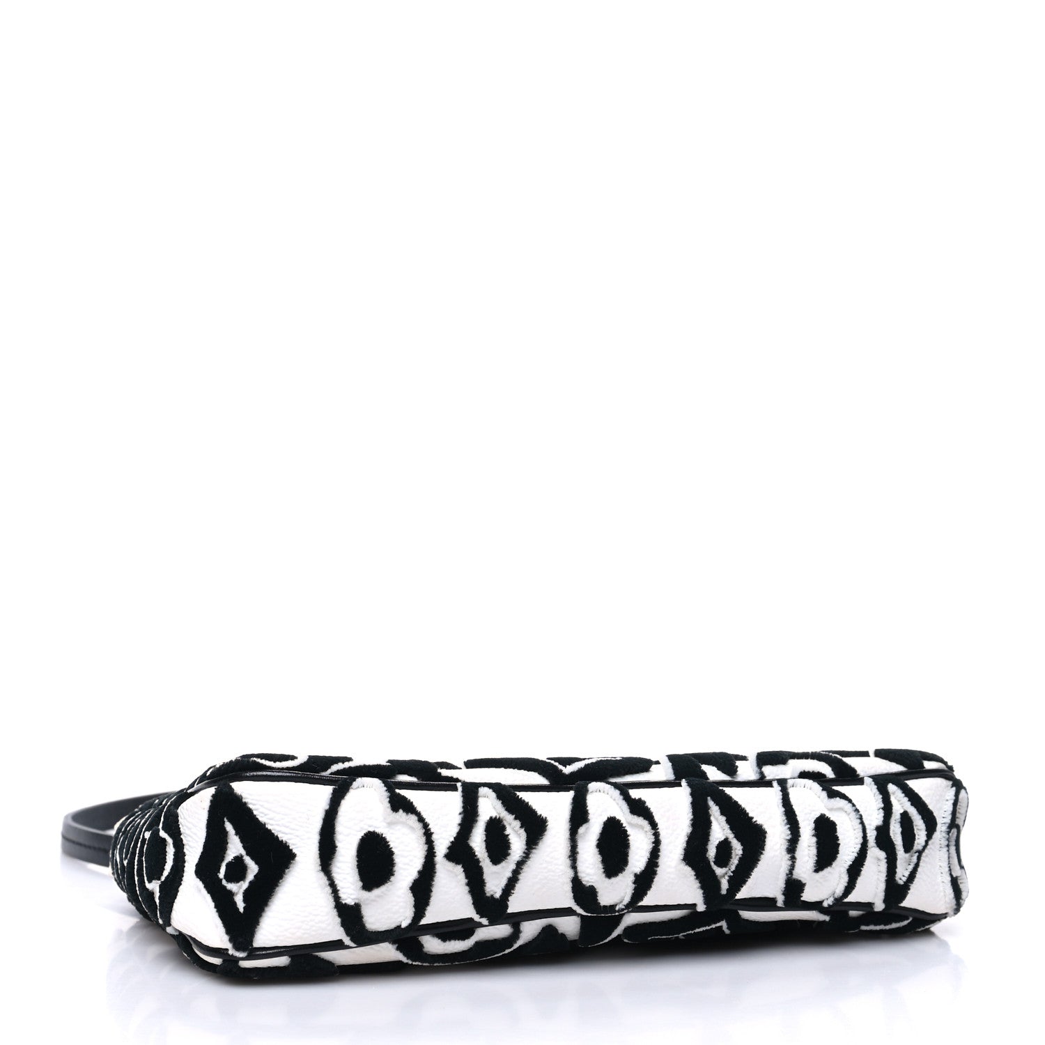 Louis Vuitton X UF Tufted Monogram Pochette Accessories White Black 4 of 12