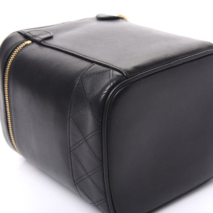 Chanel Lambskin Vanity Cosmetic Bag Black 11 of 12