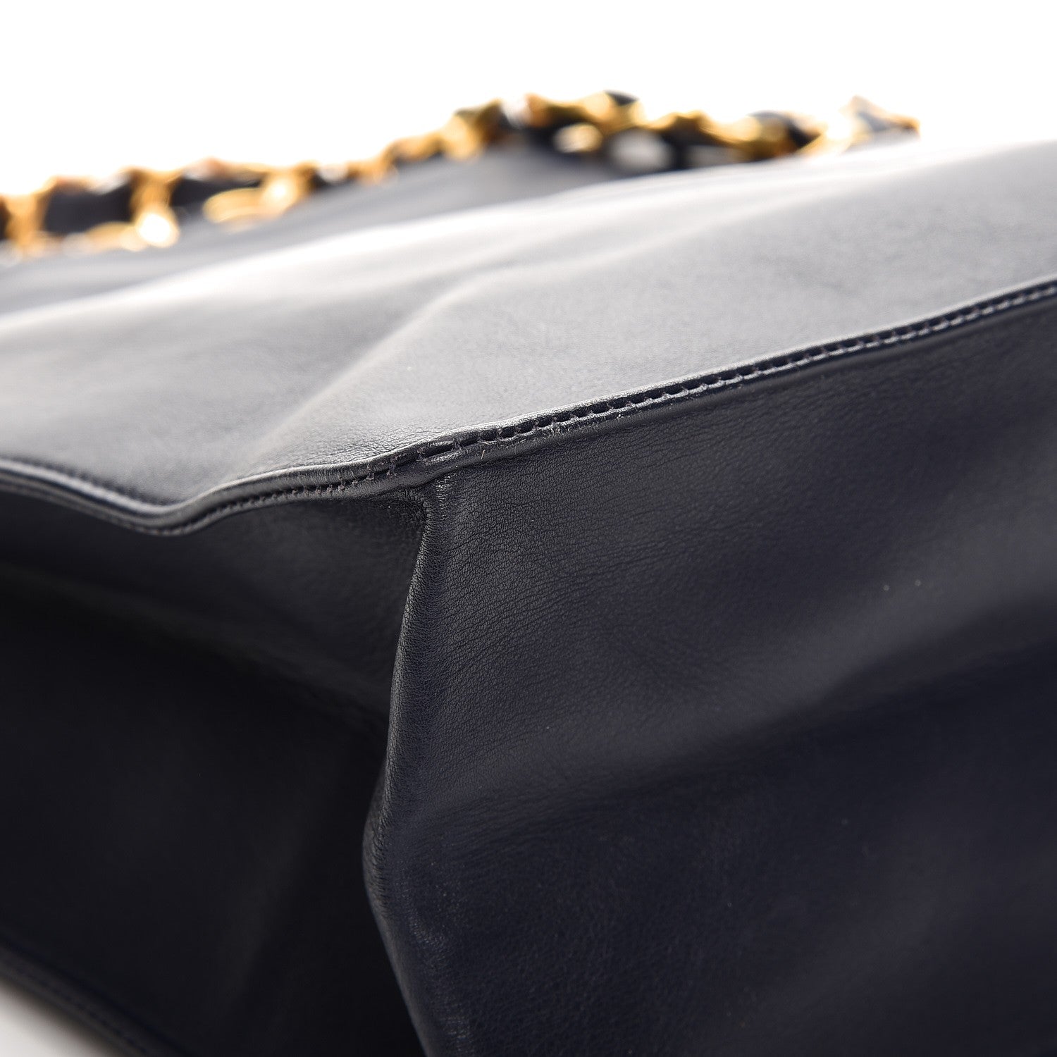 Chanel Lambskin CC Tote Navy 9 of 12