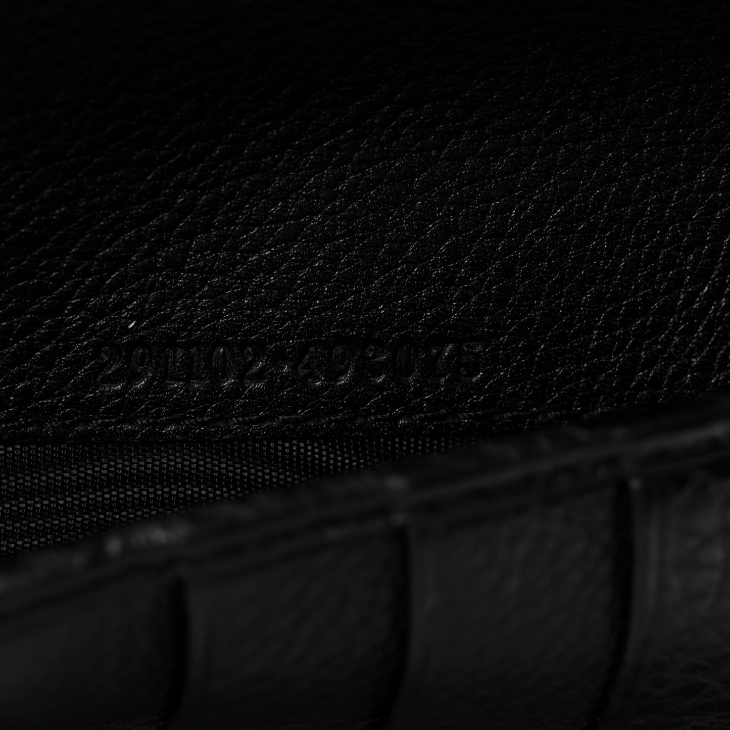 Pebbled Calfskin Soho Zip Around Wallet Black