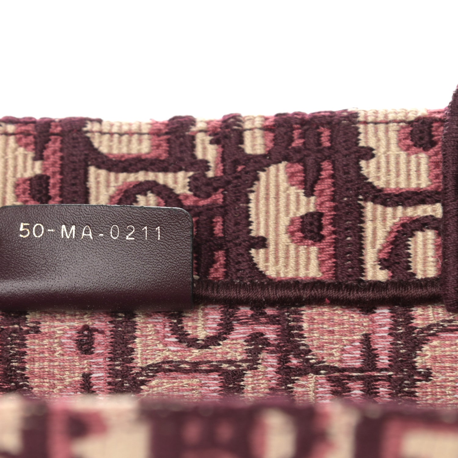Christian Dior Oblique Medium Book Tote Burgundy Multicolor 7 of 10