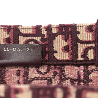 Christian Dior Oblique Medium Book Tote Burgundy Multicolor 7 of 10