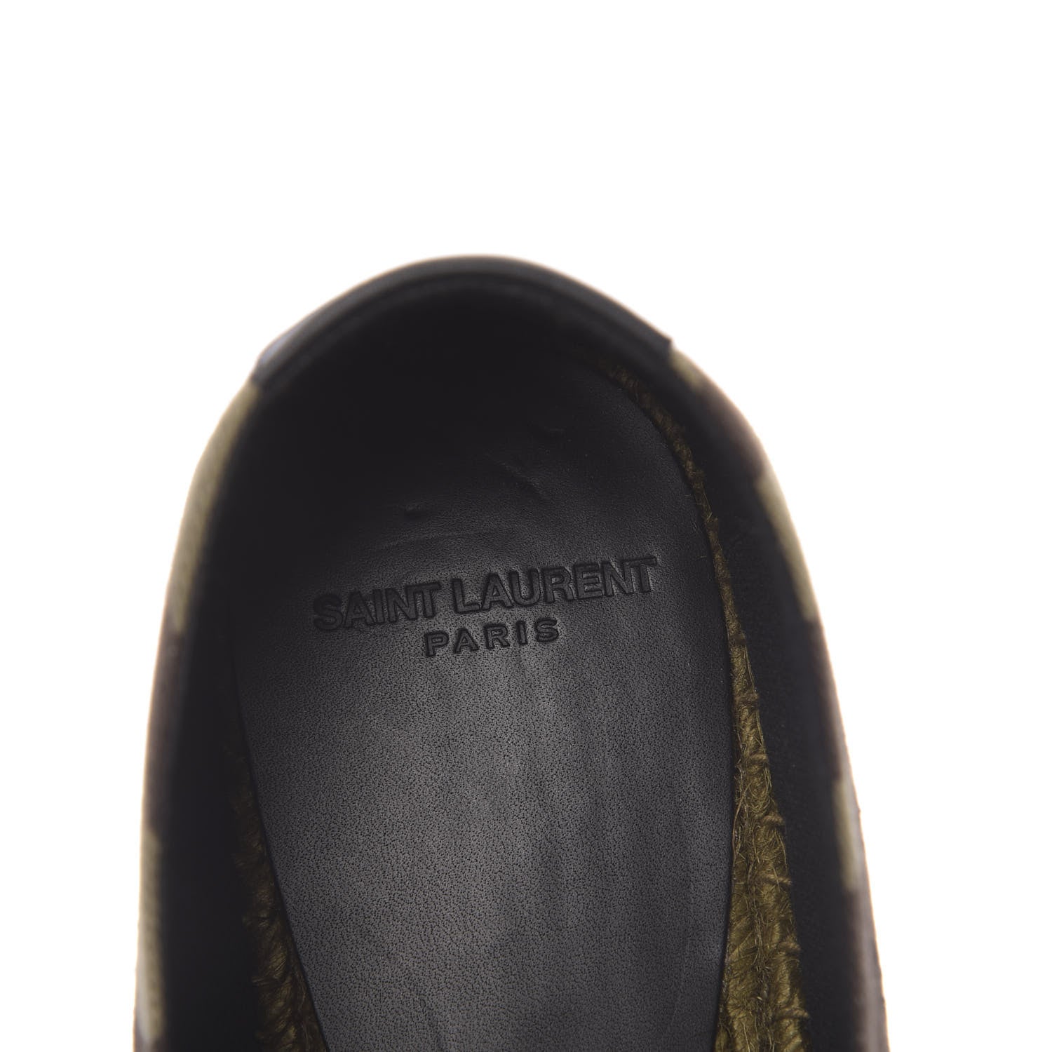 Saint Laurent Canvas Camouflage Espadrilles 40 Kaki Black 7 of 10