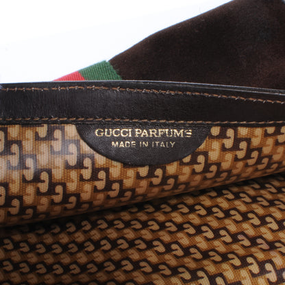 Gucci Suede Web Clutch Brown 4 of 6