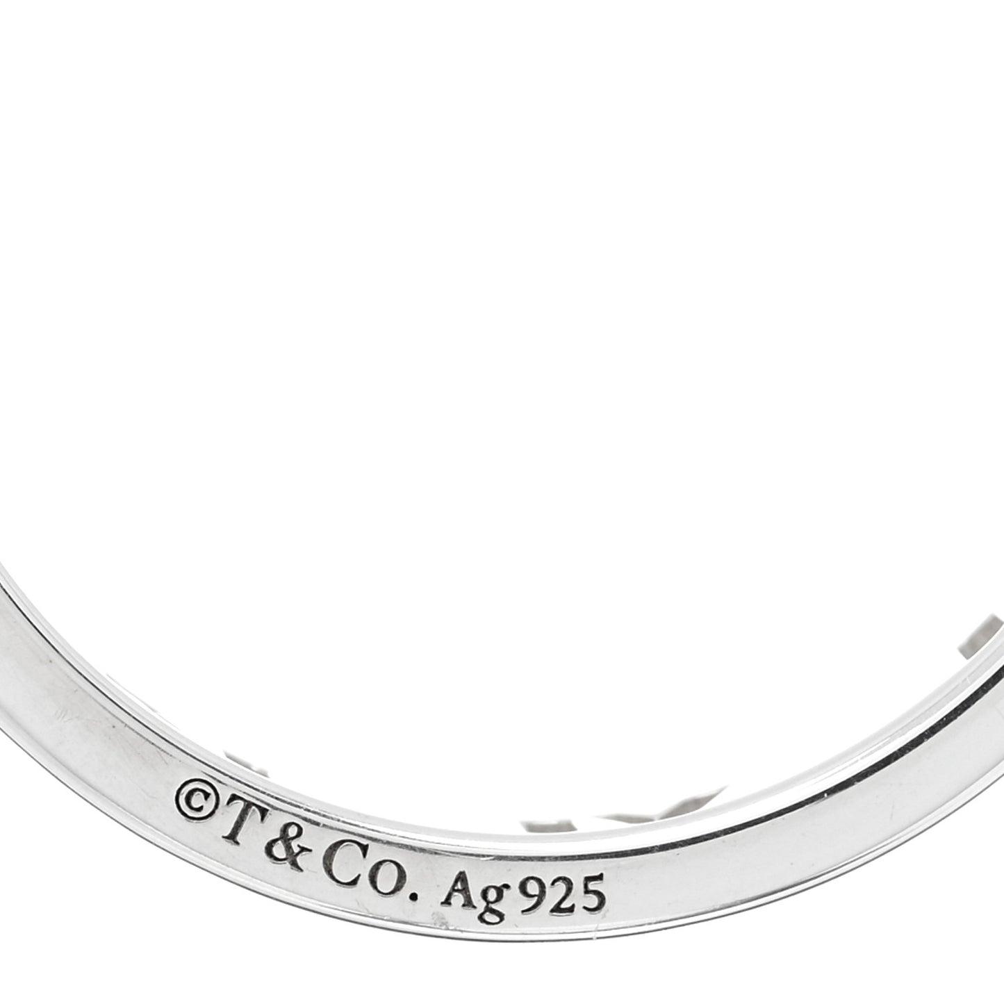 Sterling Silver Narrow Atlas Pierced Ring 50 5.25