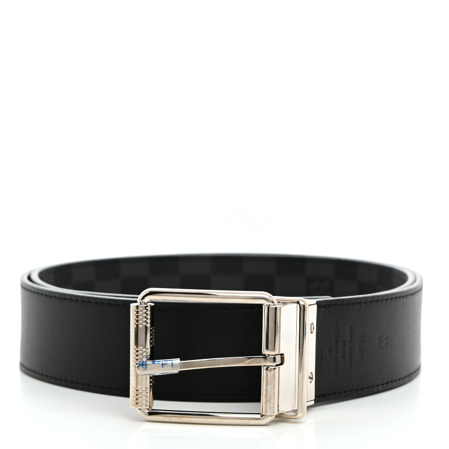 Louis Vuitton Damier Graphite Calfskin Belt 110 44 Black 2 of 7