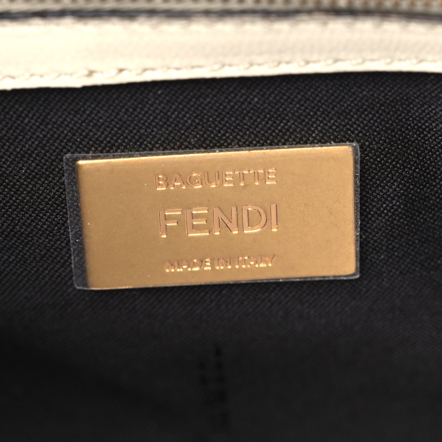 Fendi Nappa Apolo Bi-Color Chain Baguette Uovo Black 6 of 8