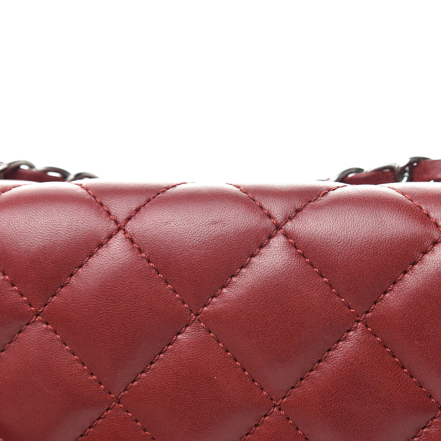 Lambskin Quilted Citizen Zip Flap Red