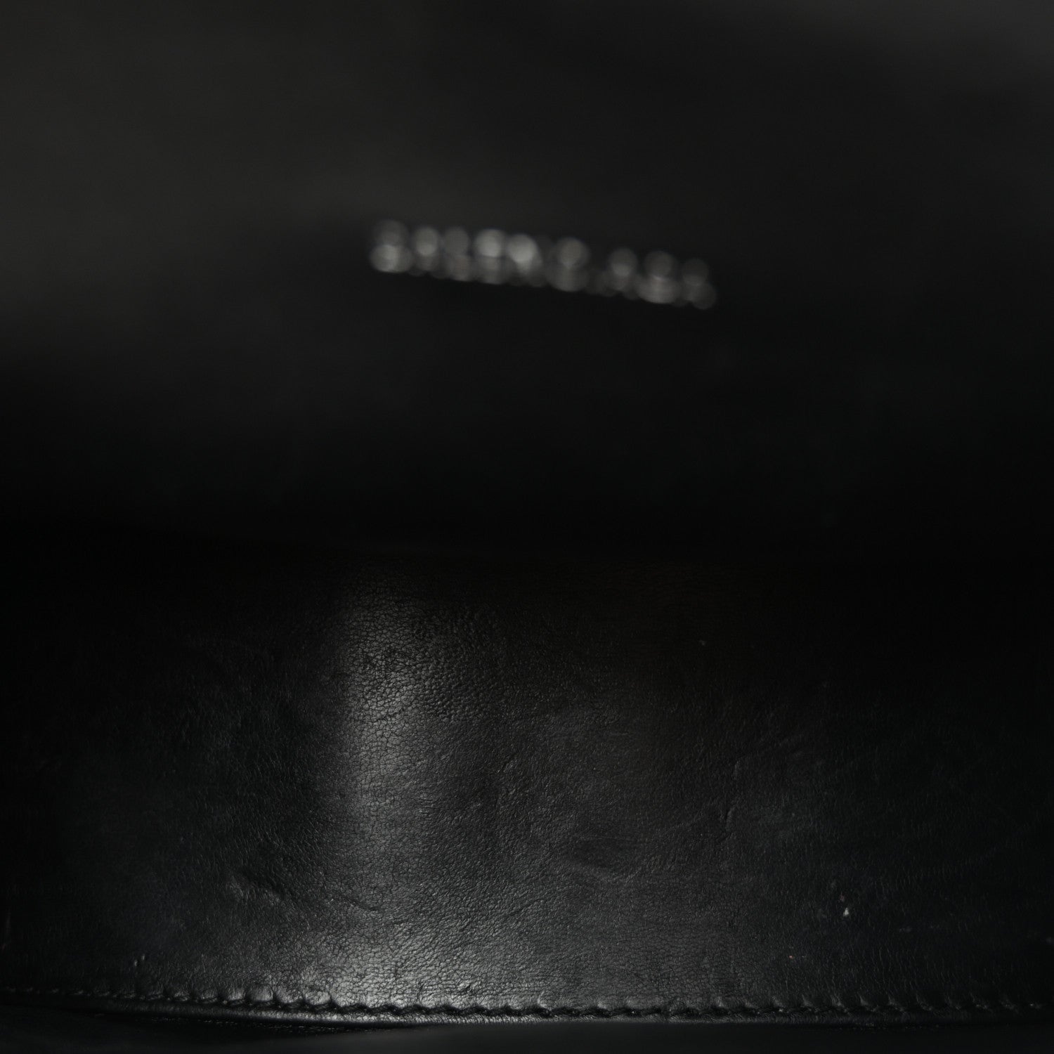 Balenciaga Shiny Calfskin Monochrome Crocodile Embossed Hourglass Top Handle Bag XS Black 5 of 10