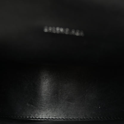 Balenciaga Shiny Calfskin Monochrome Crocodile Embossed Hourglass Top Handle Bag XS Black 5 of 10