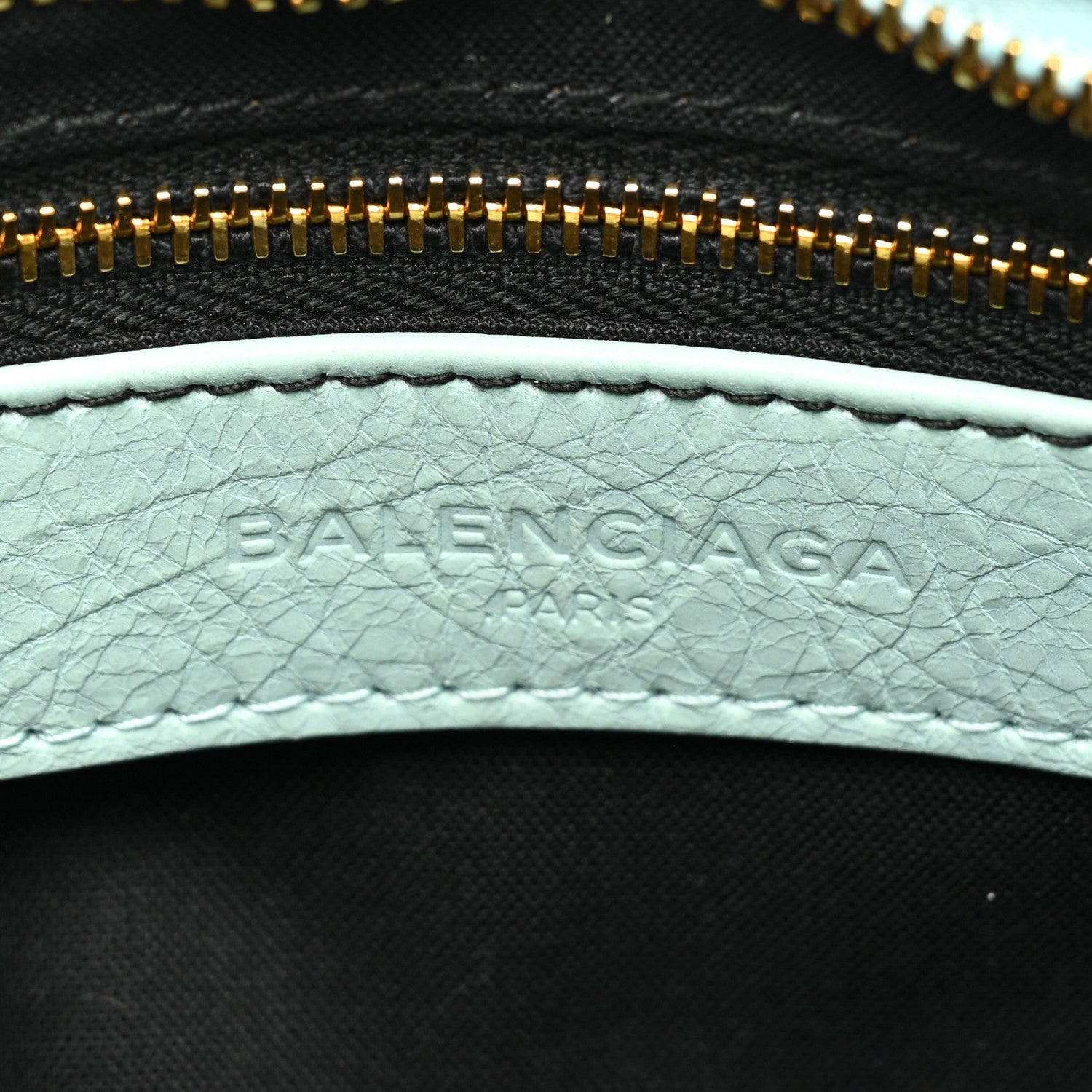 Balenciaga Agneau Giant 12 Gold Hardware Mini City Bleu Maldives 6 of 12