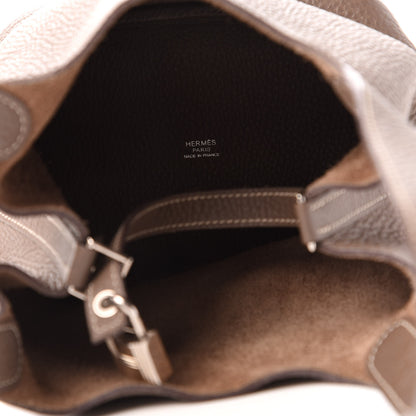 Hermes Taurillon Clemence Picotin Lock 18 PM Etoupe 5 of 13