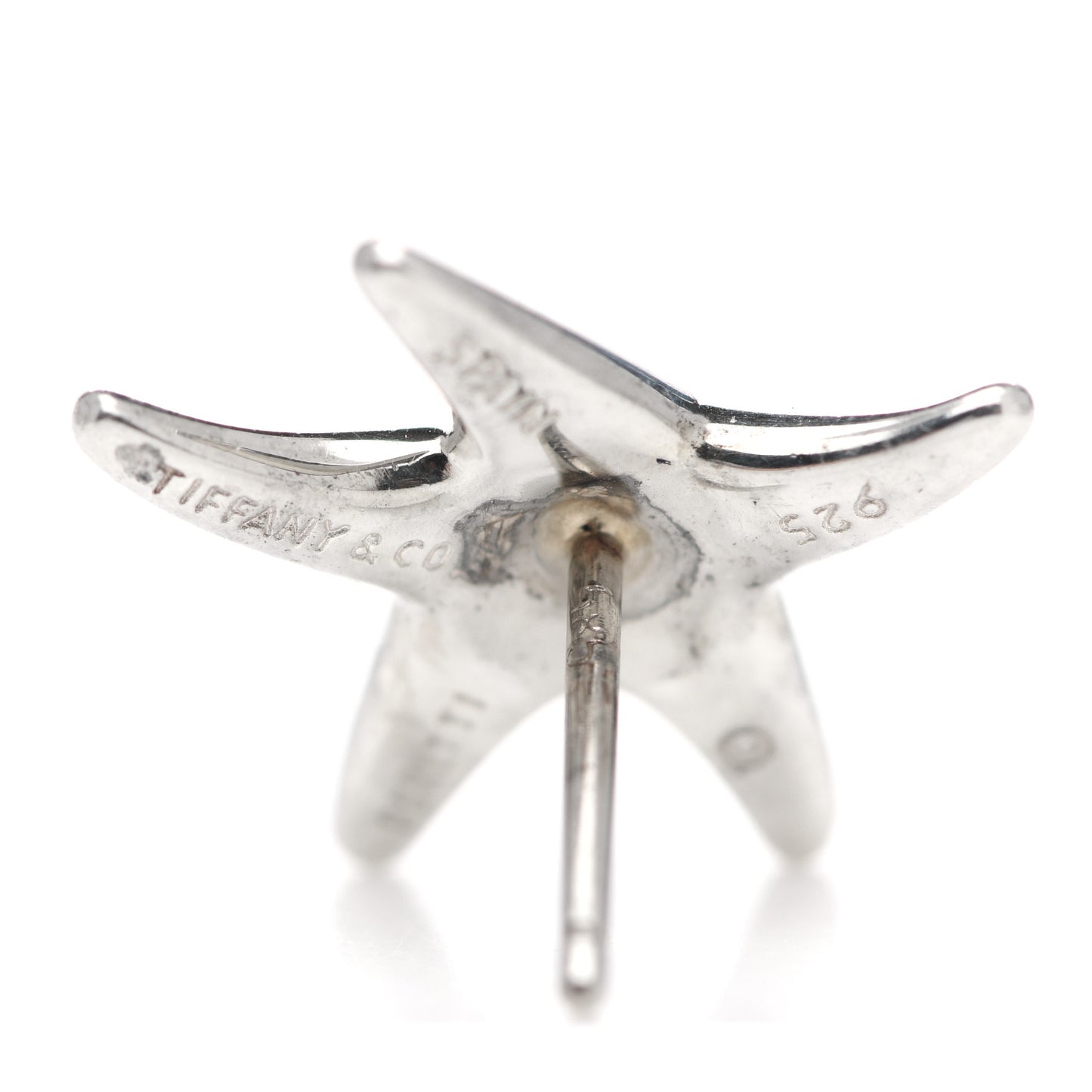 Sterling Silver 15mm Elsa Peretti Starfish Earrings