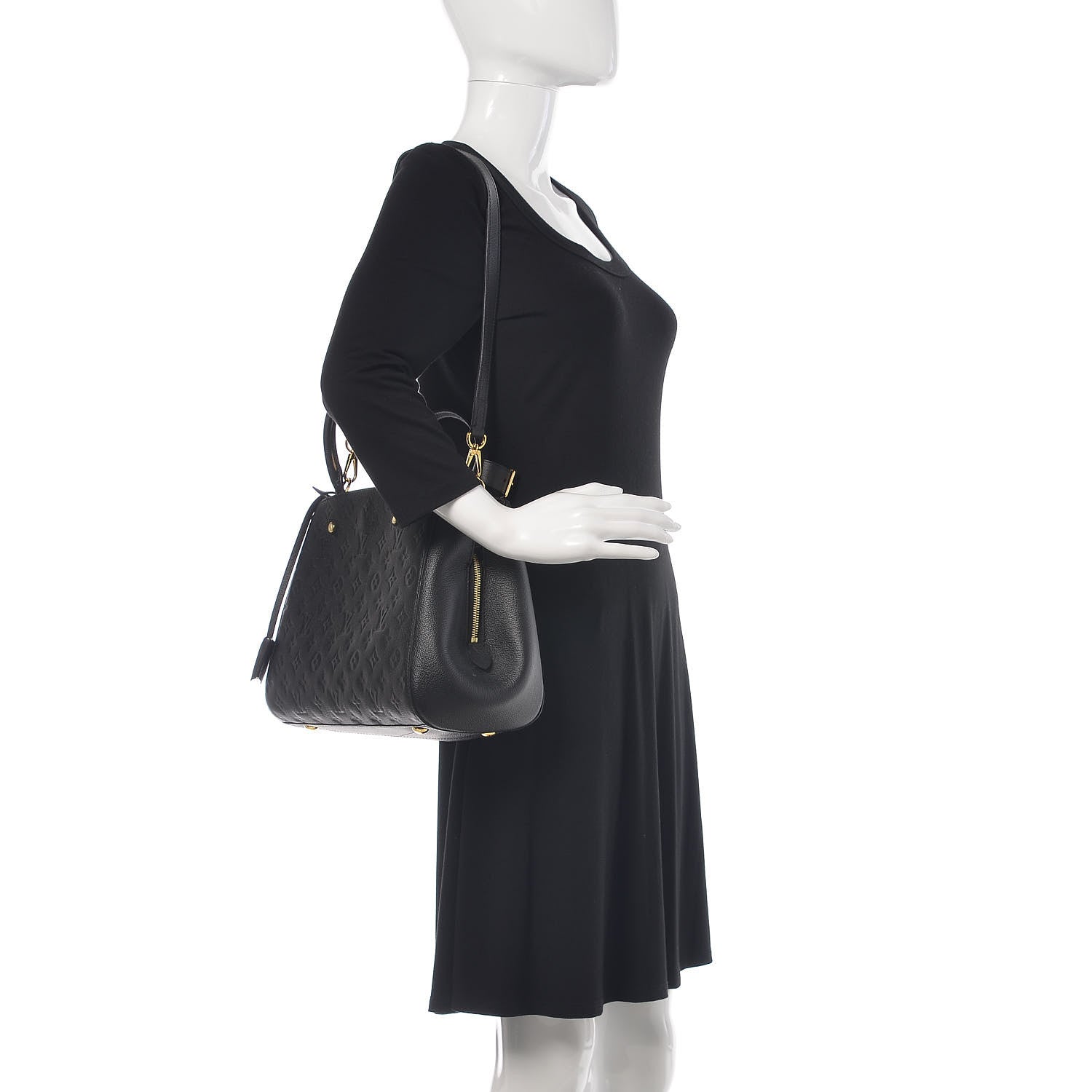 Louis Vuitton Empreinte Montaigne MM Black 2 of 9