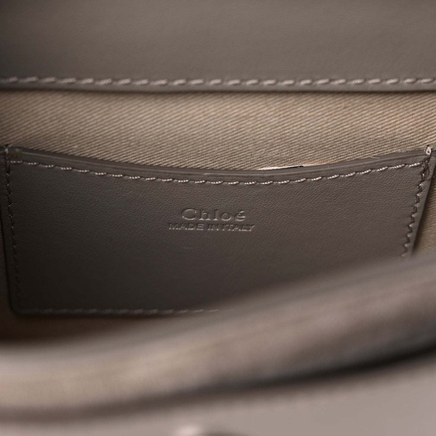 Calfskin Small Tess Bag Motty Grey