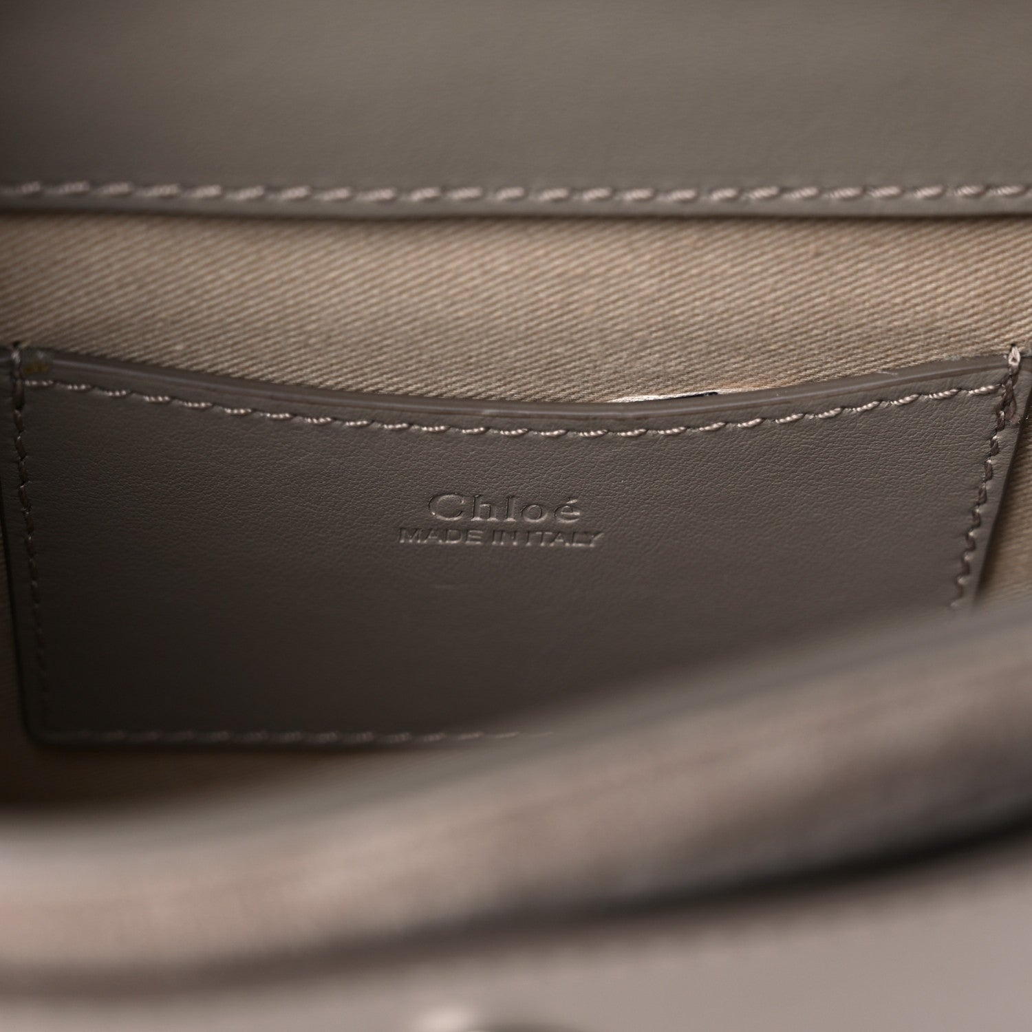 Chloe Calfskin Small Tess Bag Motty Grey 6 of 14