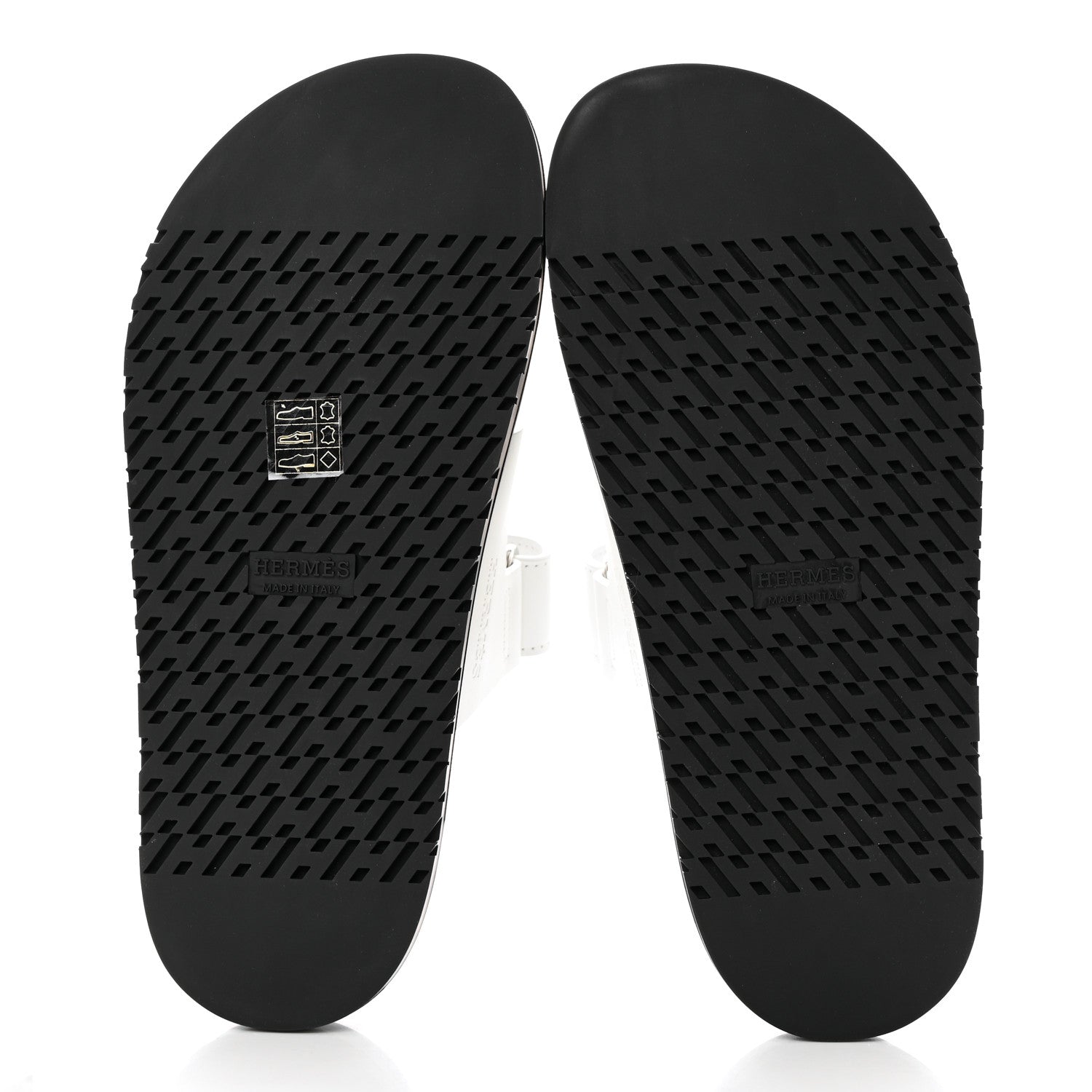 Hermes Calfskin Womens Chypre Sandals 37 White 5 of 9