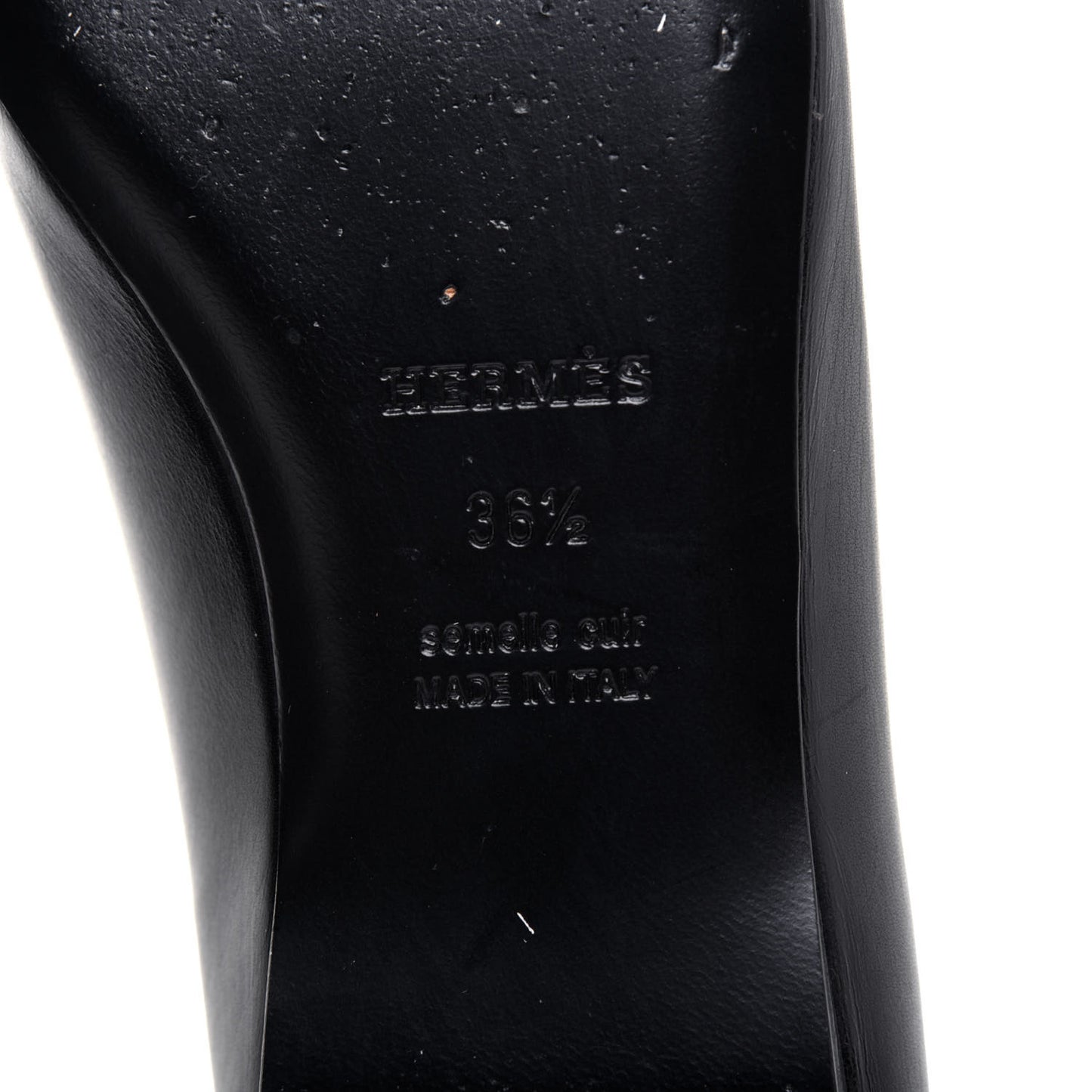 Calfskin Laura Ballerina Flats 36.5 Black