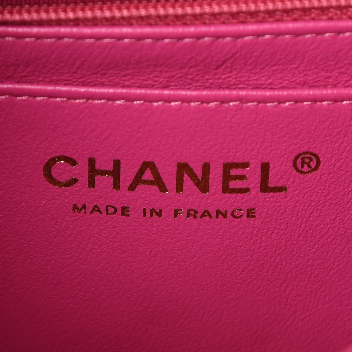 Chanel Lambskin Chevron Quilted Mini Rectangular Flap Pink 6 of 12