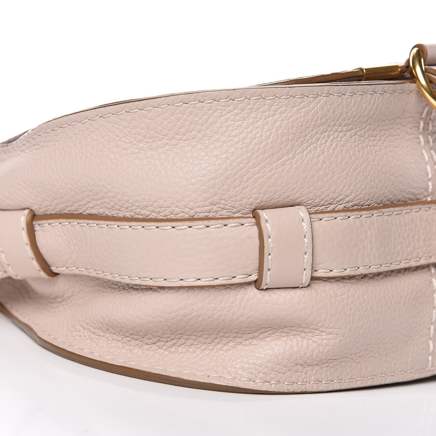 Chloe Calfskin Mini Marcie Round Crossbody Bag Abstract White 9 of 10