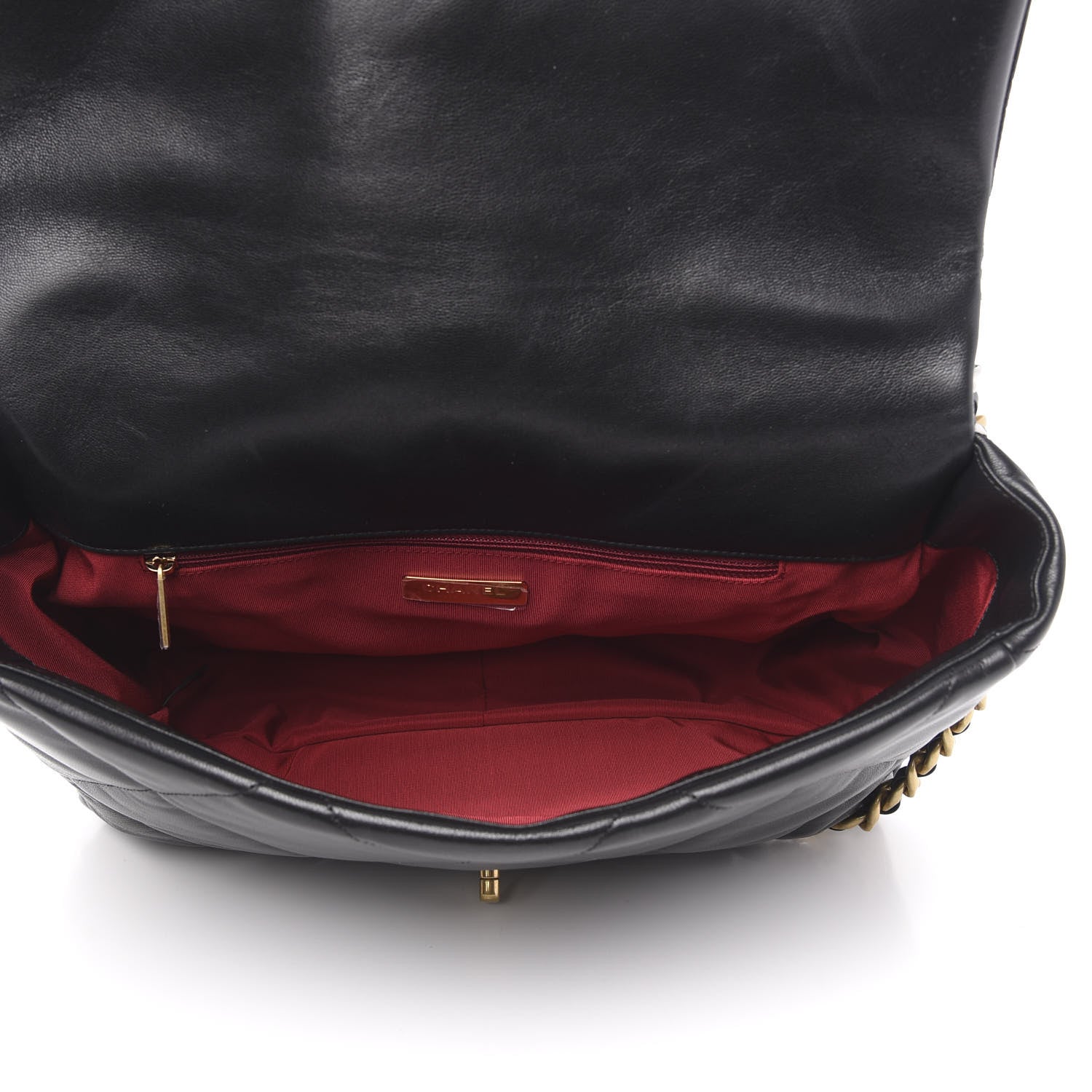 Chanel Goatskin Quilted Maxi 19 Flap Black 5 of 10