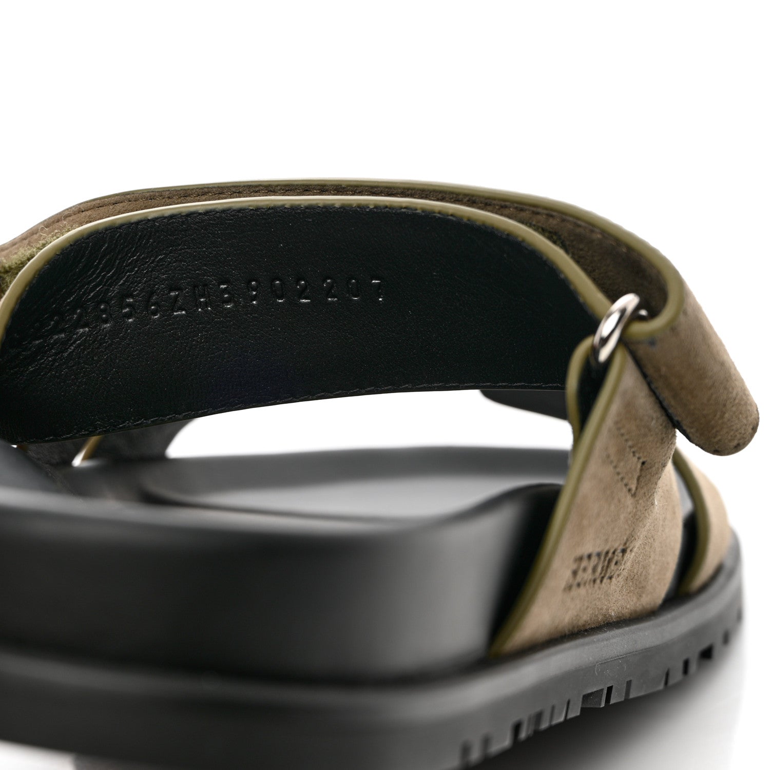 Hermes Suede Goatskin Mens Chypre Sandals 39 Vert Toundra 9 of 9