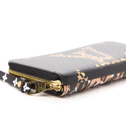 Louis Vuitton Monogram Giant Jungle Zippy Wallet Black 6 of 11