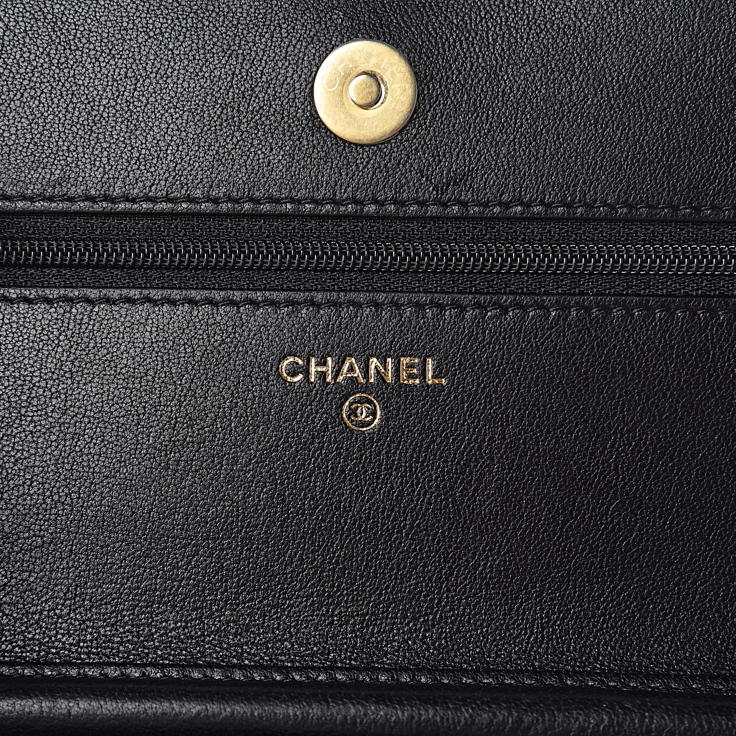 Chanel Lambskin Quilted Infinity Wallet On Chain WOC Black 6 of 15