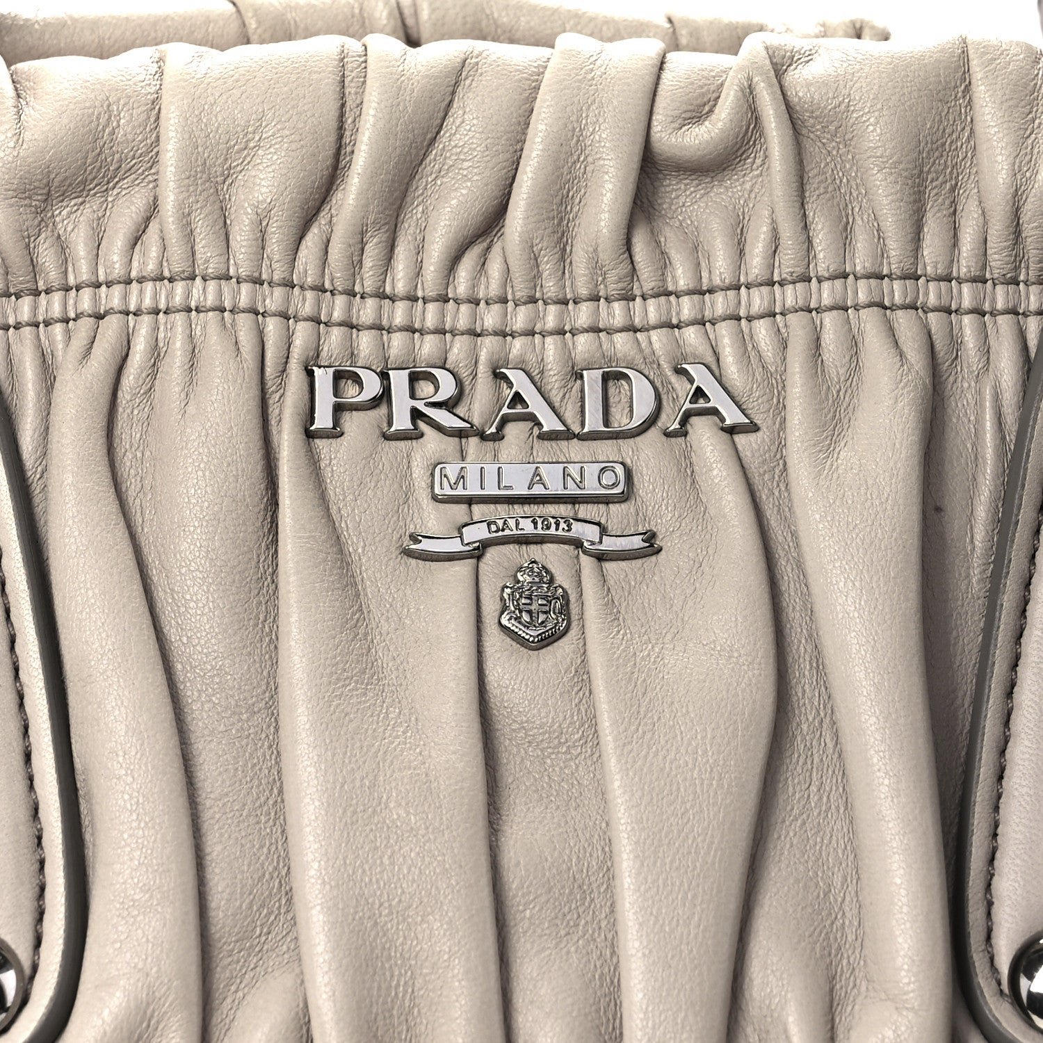 Prada Nappa Gaufre Shopping Satchel Pomice 8 of 12