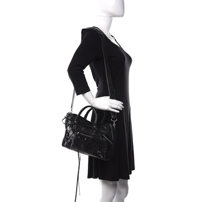 Balenciaga Agneau Classic Silver Hardware S City Black 2 of 9