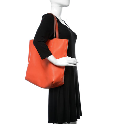 Hermes Veau Sikkim Taurillon Clemence Double Sens 45 Reversible Tote Rubis Bougainvillea 2 of 17