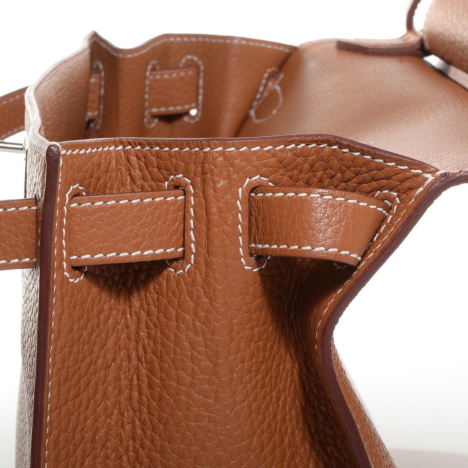 Hermes Taurillon Clemence Jypsiere 28 Gold 12 of 22