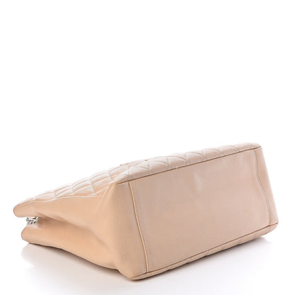 Chanel Caviar Quilted Grand Shopping Tote GST Beige Clair 4 of 10