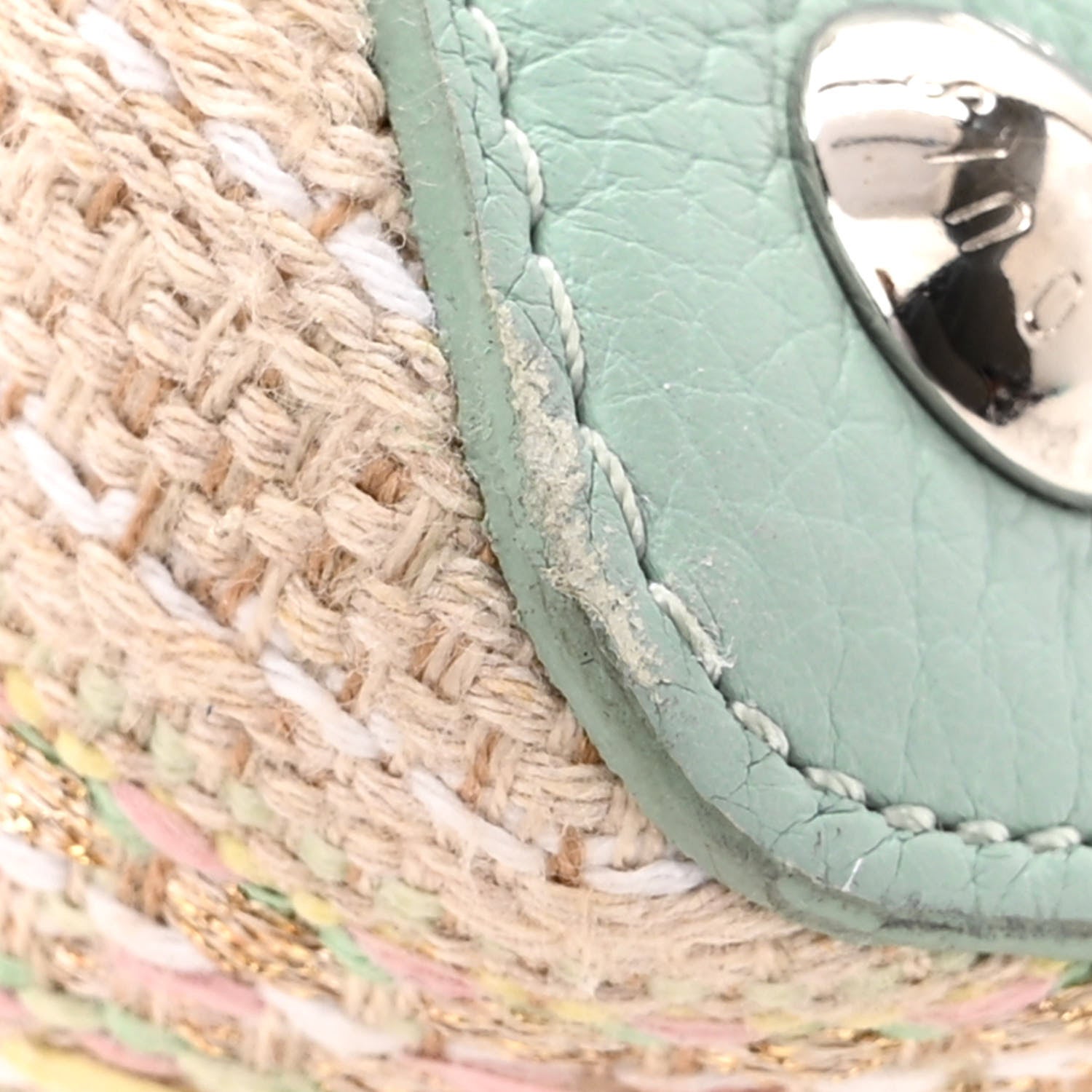 Louis Vuitton Tweed Taurillon Capucines BB Multicolor Light Blue 10 of 12
