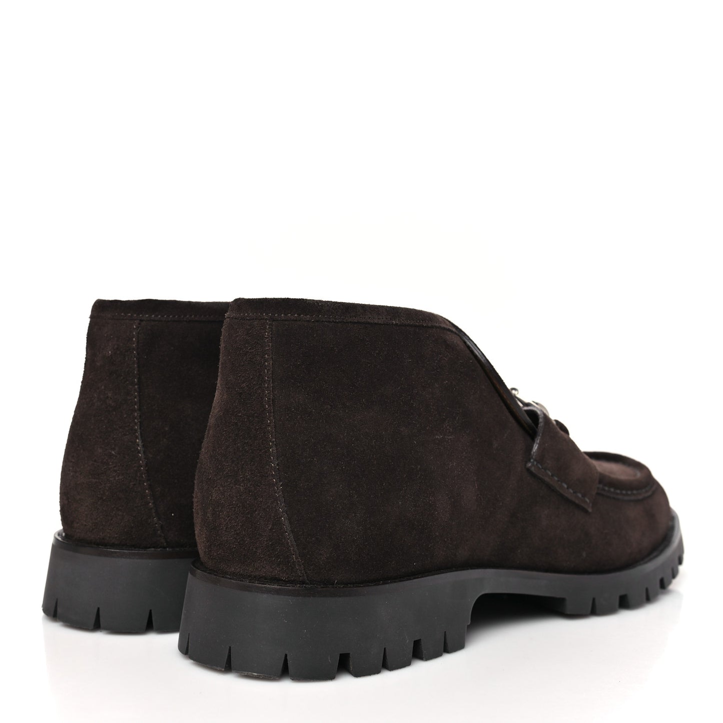 Suede Mens Horsebit Ankle Boots 12 Night Cocoa