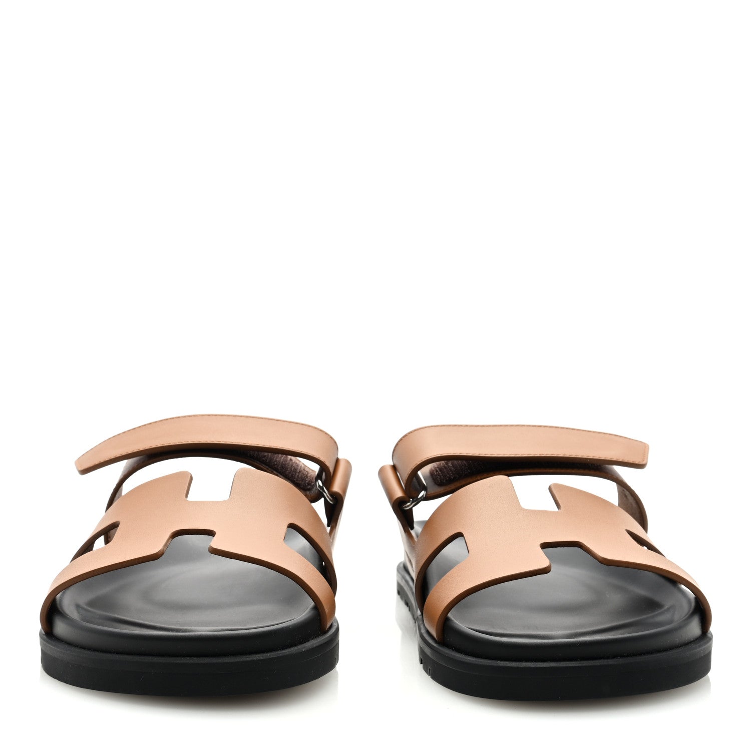 Hermes Calfskin Womens Chypre Sandals 37 Naturel 3 of 8