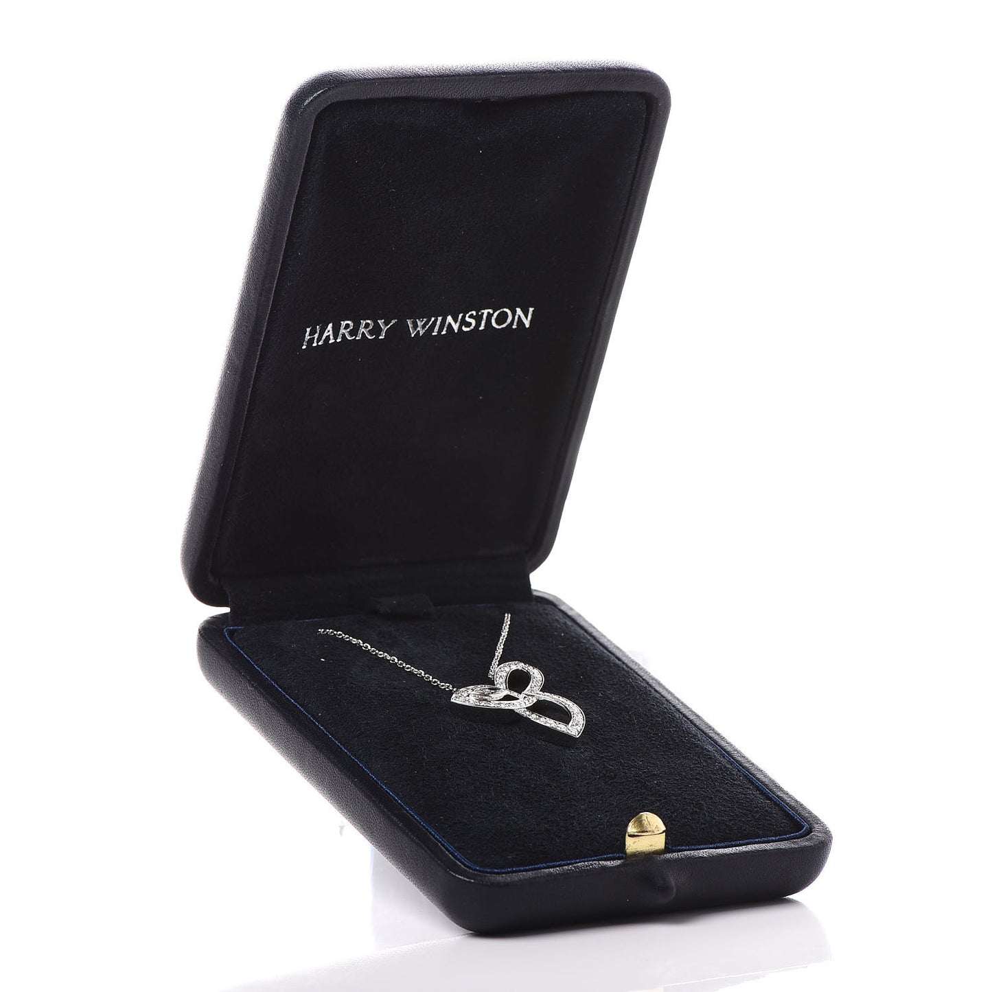 Platinum Diamond Lily Cluster Pendant Necklace