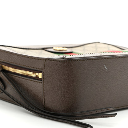 Gucci GG Supreme Monogram Web Small Ophidia Top Handle Shoulder Bag Brown 9 of 13