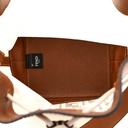Fendi TPU FF Vitello Aura F is Fendi Grande Mon Tresor Bucket Bag White Cuoio 5 of 15